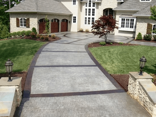 Freshly poured concrete driveway in Tillsonburg, ON — engineered for freeze-thaw durability